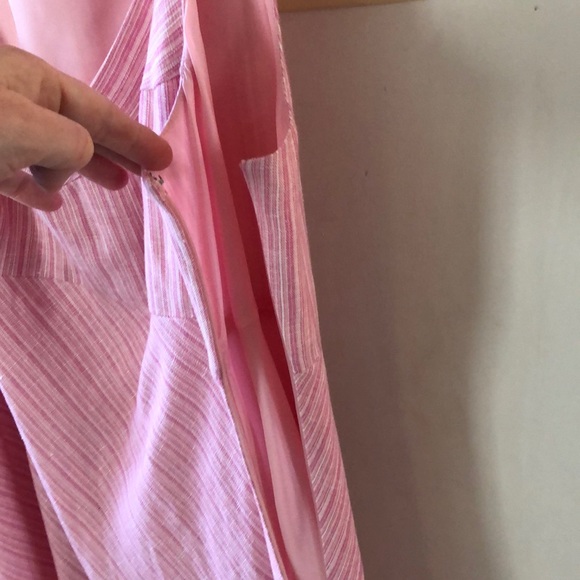 Ann Taylor Loft Pink and white striped sundress - Picture 5 of 5